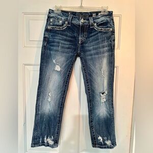 Miss Me Dark Wash Distressed Jeans